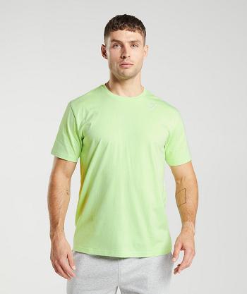 Gymshark Crest T Shirts Herr Gröna | SE 3766PJJ